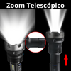 Linterna LED Ultra-Potente P90 con Zoom Táctico 🔦