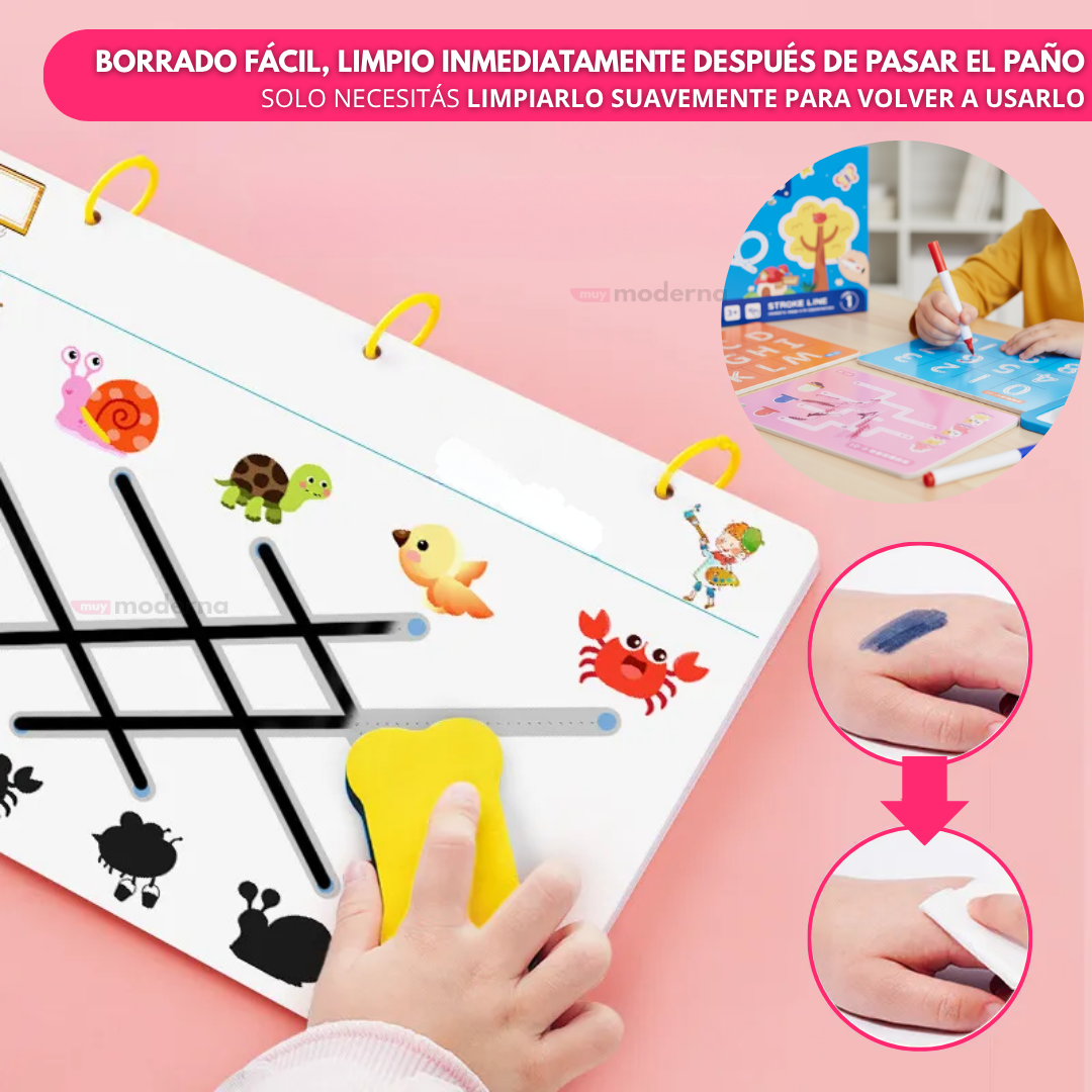 Libro Montessori De Escritura Y Dibujo 64 Páginas