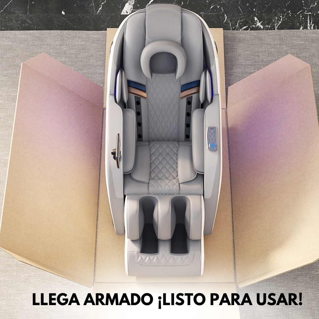 Sillón Masajeador de Lujo - Masaje de Cuerpo Completo con Compresión Y Rodillos