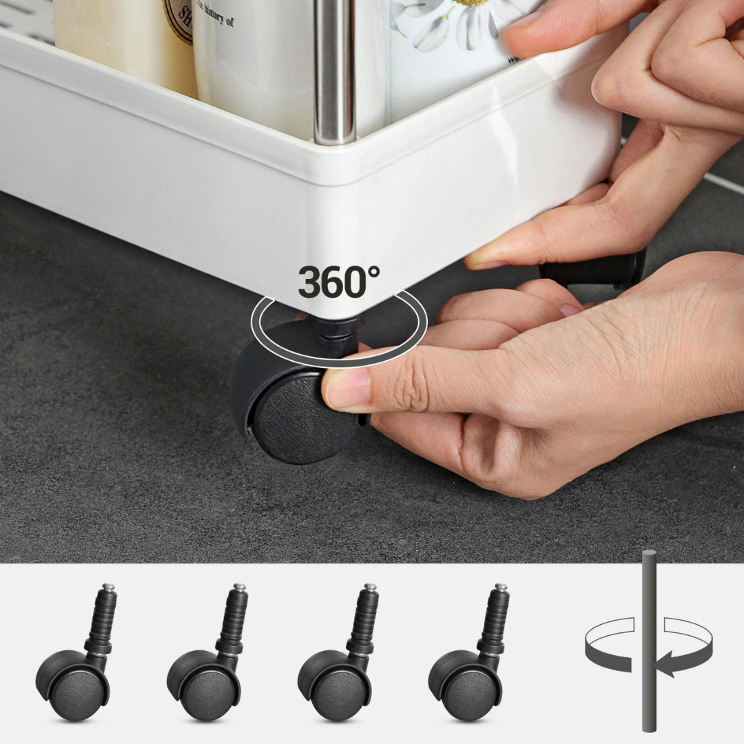 Carrito Organizador Móvil de 3 Niveles