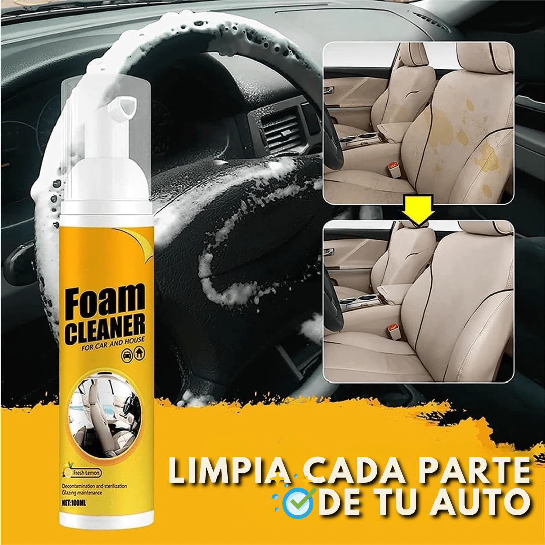 Limpiador en Seco Para Auto Espuma Multiuso 100ml - Muy Moderna Uruguay