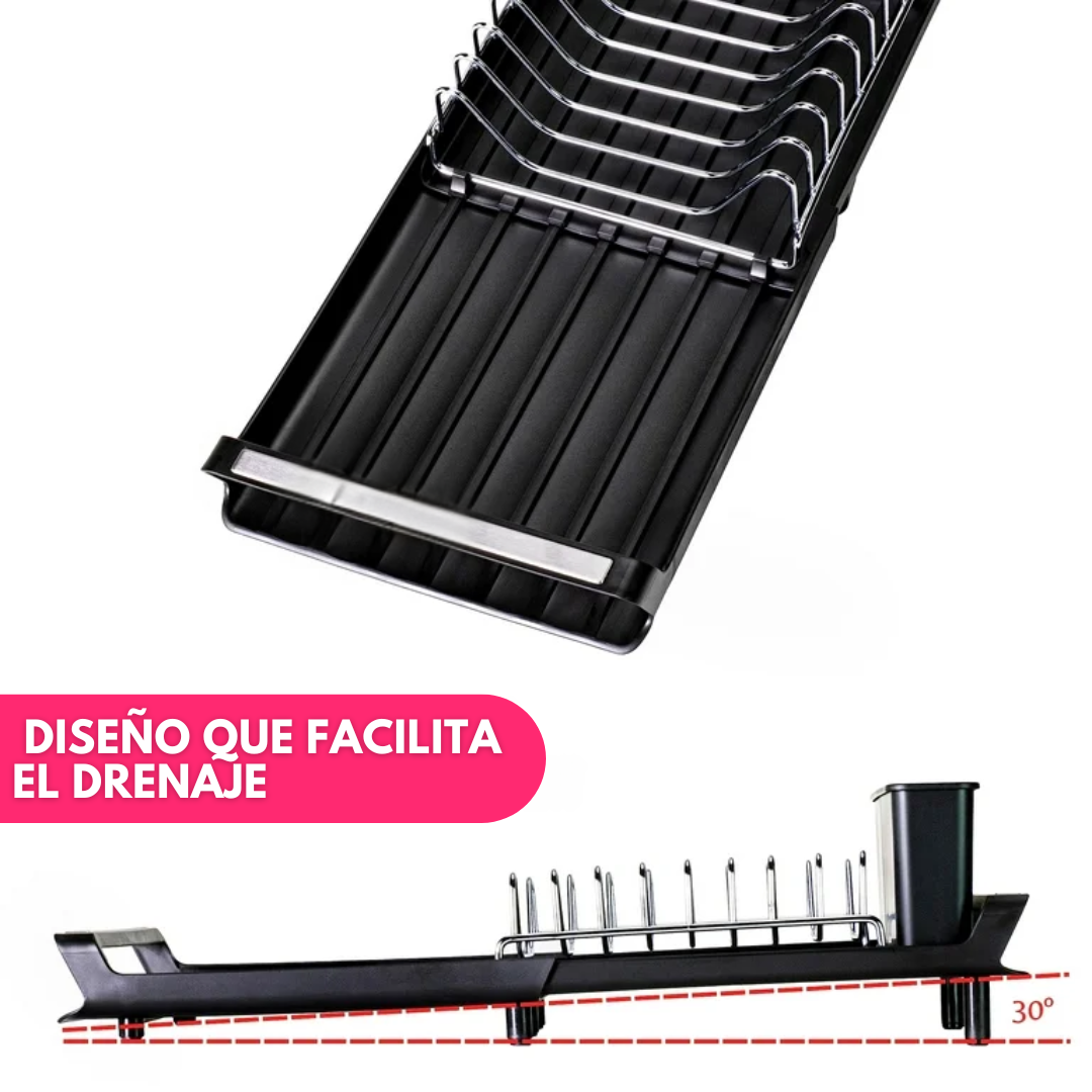 Escurridor Platos Slider Extensible Vajilla Vasos Cubiertos