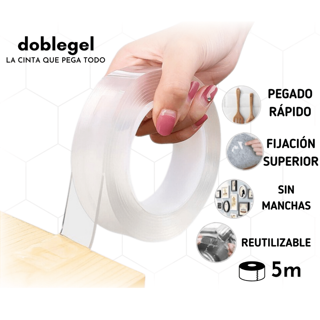 Cinta de Gel marca DOBLEGEL™ de 5 Metros - Muy Moderna Uruguay