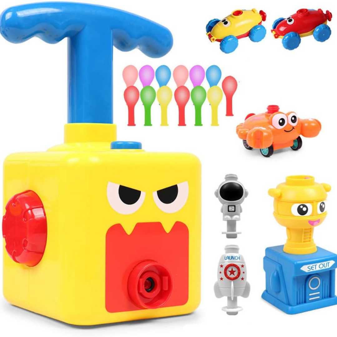 Cubo Lanzador De Autos Con Globos Juguete Educativo