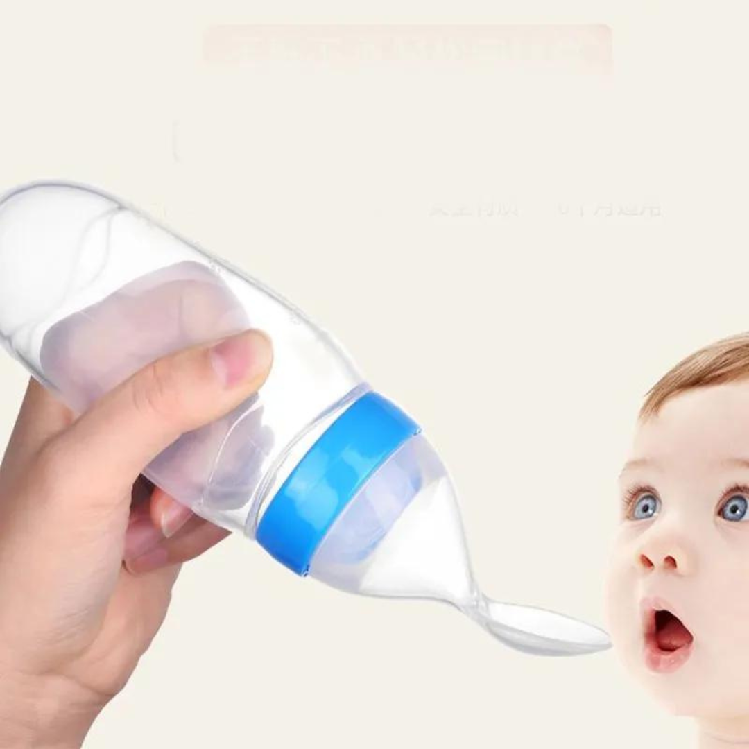 Botella Con Cuchara Dosificadora De Papilla Para Bebé