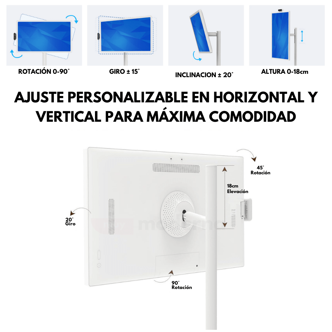 Pantalla Táctil Gigante Android TV con Tripode Portátil - Muy Moderna Uruguay