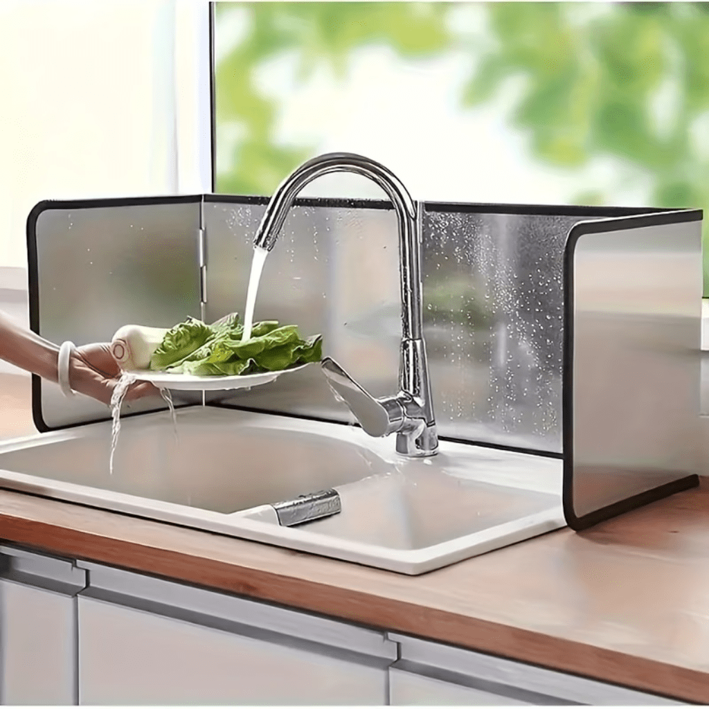 Protector Antisalpicaduras De Cocina De Acero Plegable - Muy Moderna Uruguay
