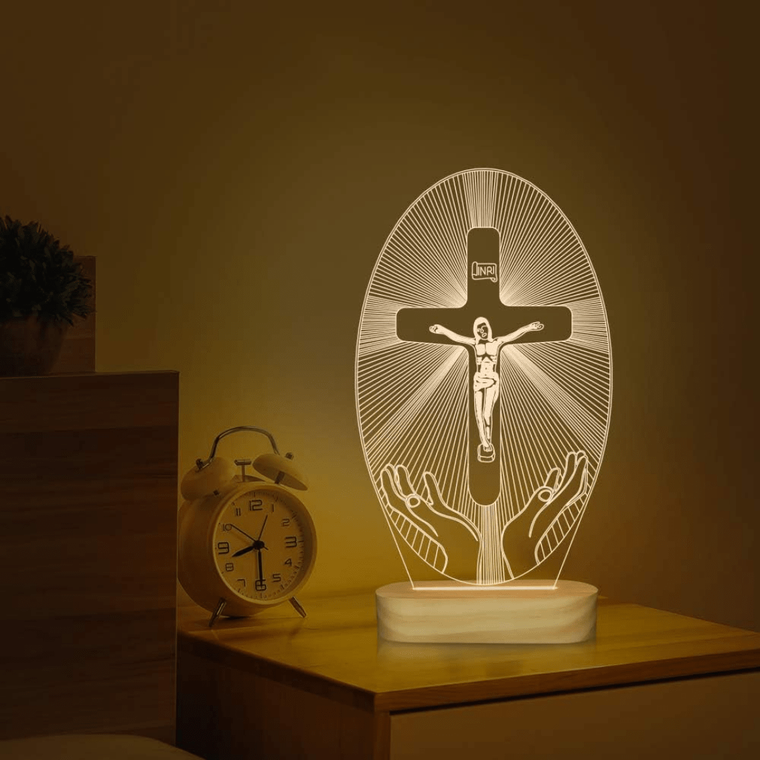 Lampara Veladora LED de Cristo 16 Colores - Muy Moderna Uruguay