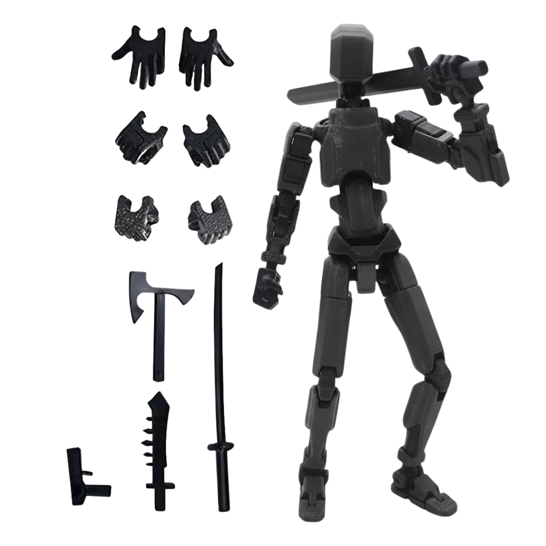 Figura Articulada Dummy 13 Impreso 3D + Armas
