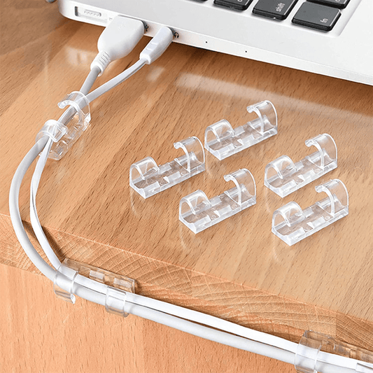 Pack x40 Clips Autoadhesivos Para Organizar Cables - Muy Moderna Uruguay