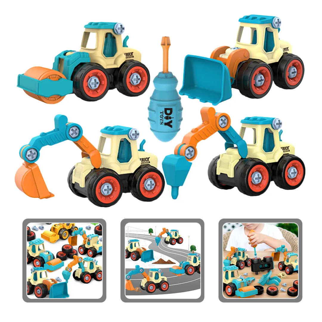 Juego Excavadoras Desarmables Infantil