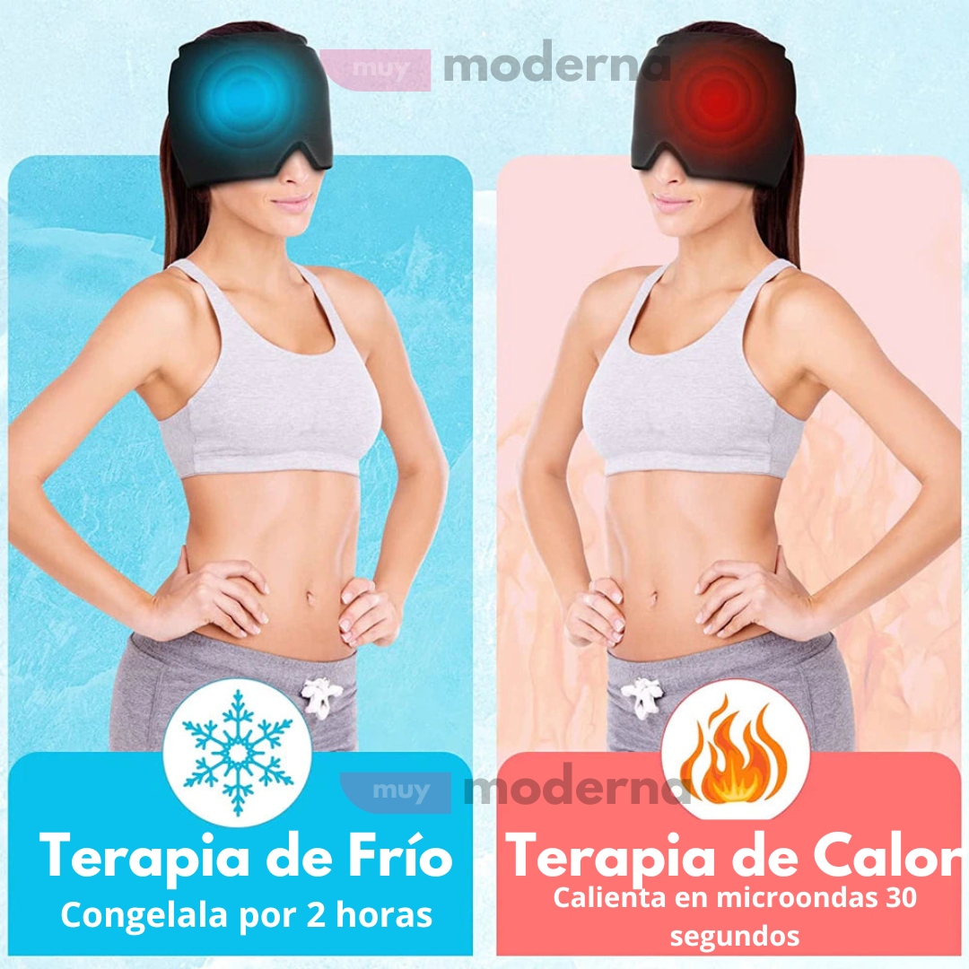 Gorro De Gel Terapéutico para Migrañas y Dolores de Cabeza