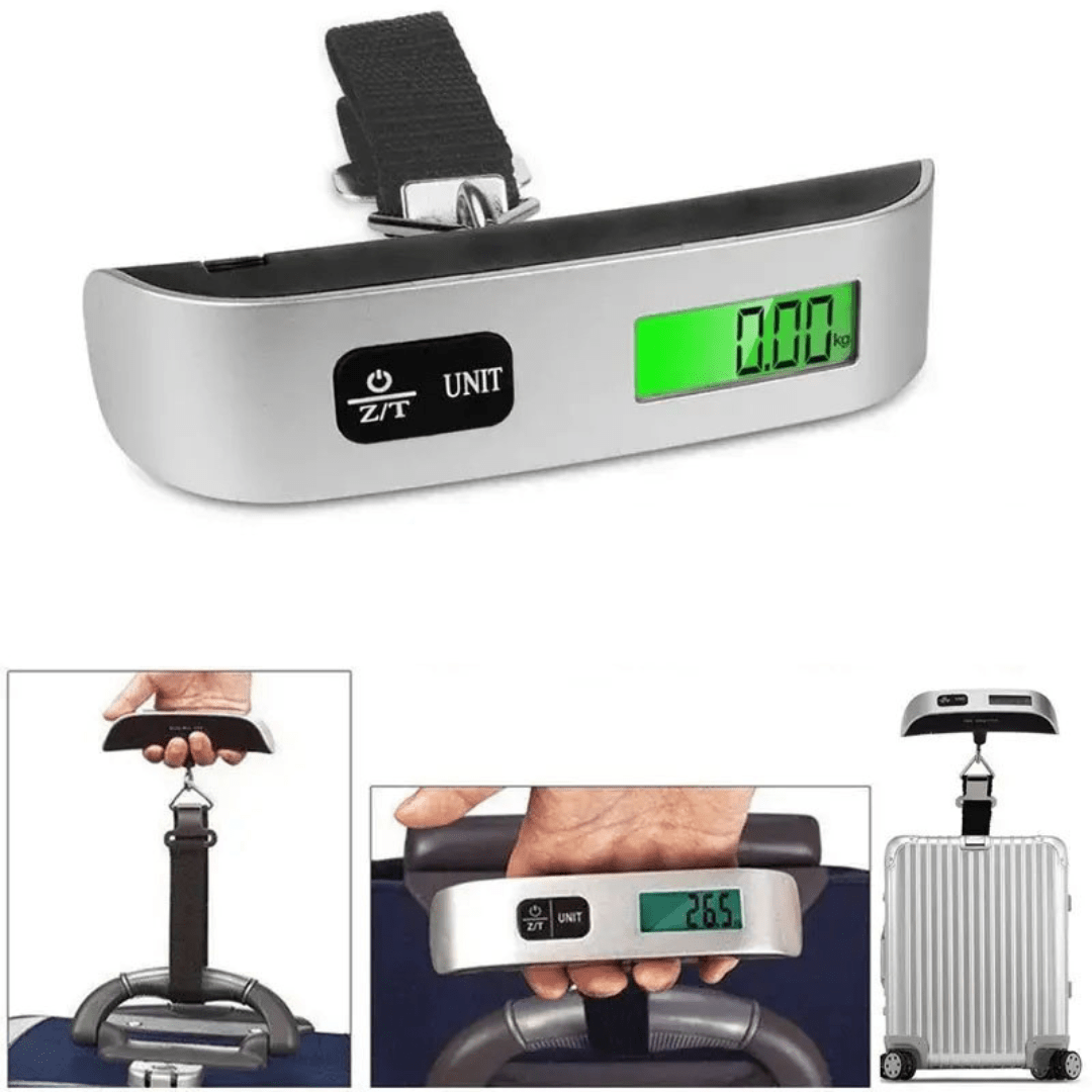 Balanza Digital De Colgar Portátil Para Equipaje 50kg - Muy Moderna Uruguay