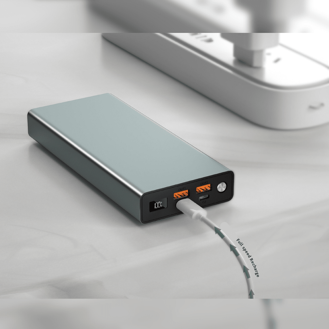 Super Bateria Portatil con Carga Rápida de 20.000mah Powerbank - Muy Moderna Uruguay