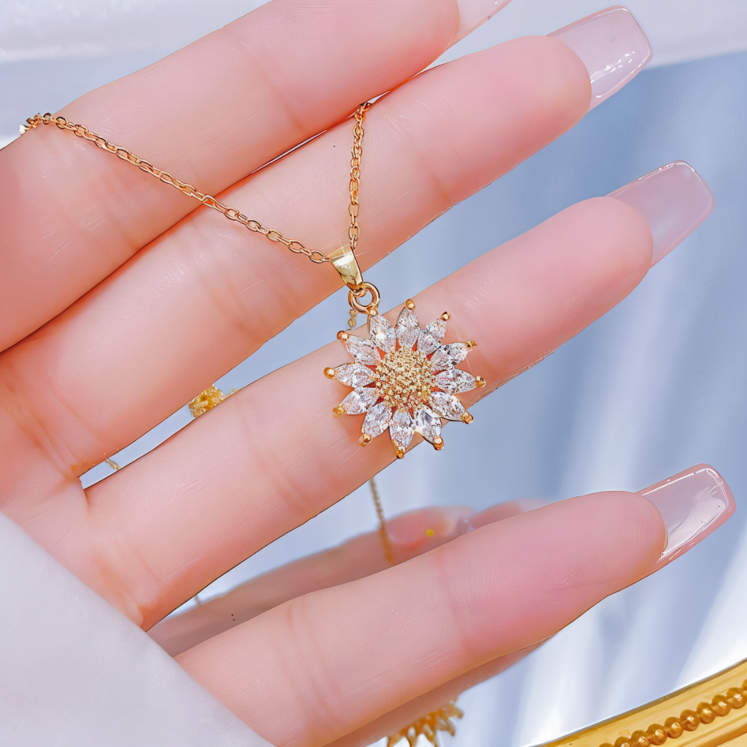 Collar Margarita Enchapado En Oro 18K