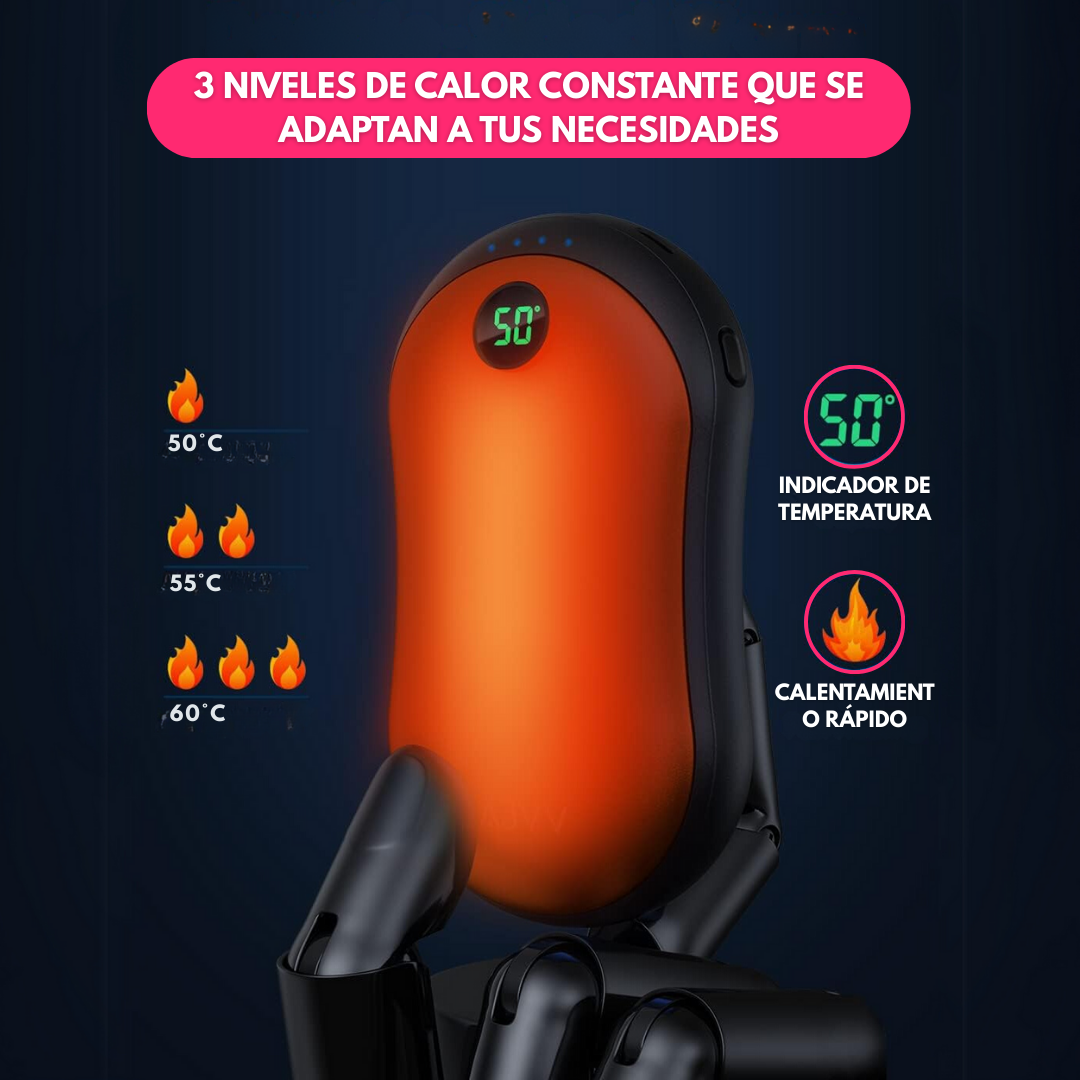 Calentador De Manos Y Powerbank Para Celular Usb Bolsillo