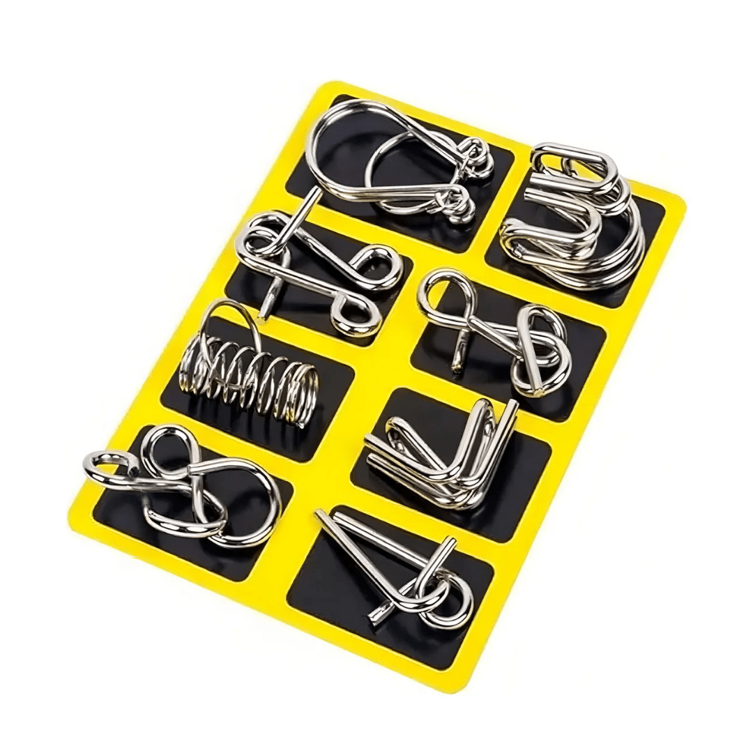 Set x30 Puzzle de Metal Ingenio IQ Para Niños Y Adultos - Muy Moderna Uruguay