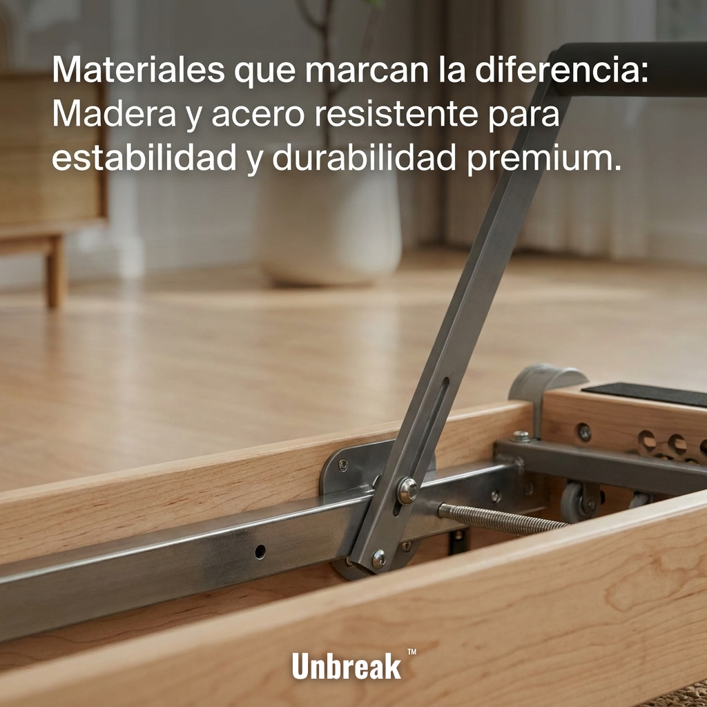 Cama Pilates Reformer Plegable Profesional Con Accesorios Unbreak™