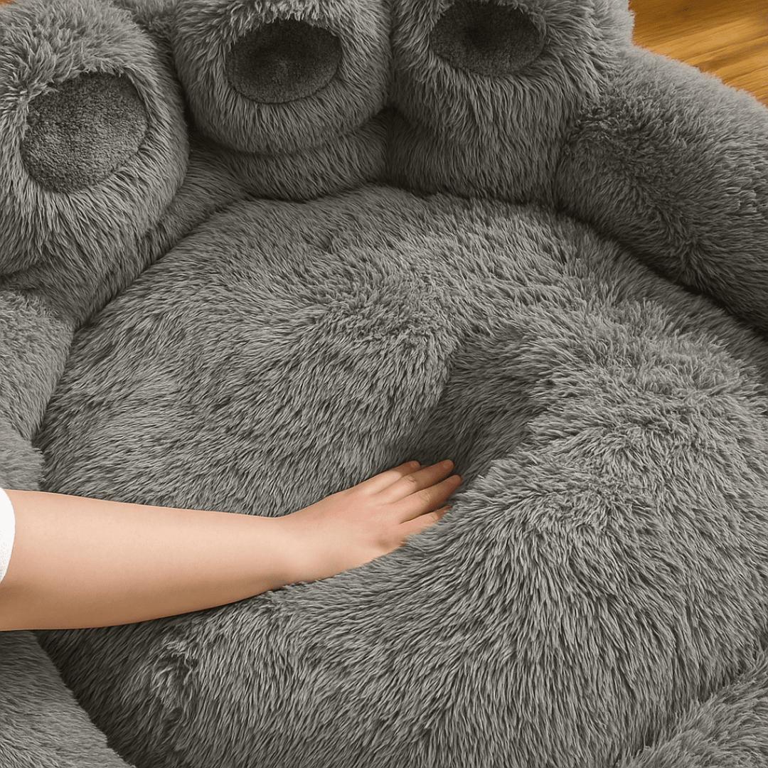 Cama Suave con Forma de Pata para Mascotas hasta 30kg - Muy Moderna Uruguay