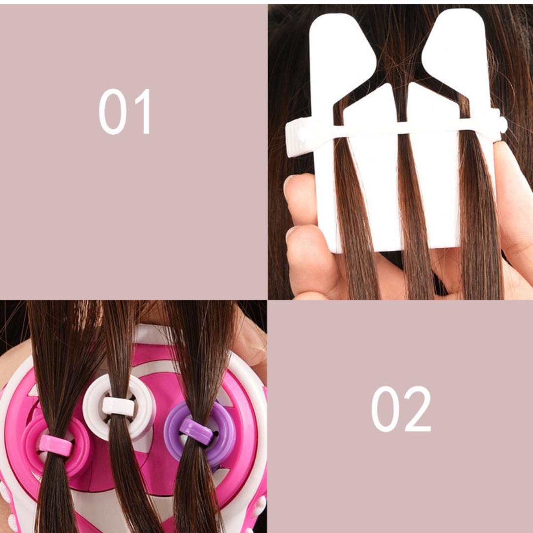 Trenzador de Pelo Automático con Accesorios