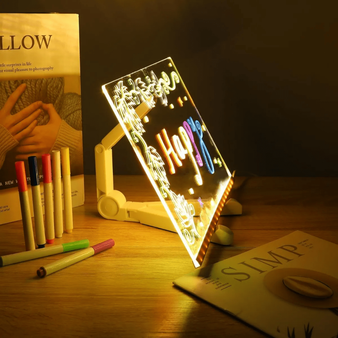 Pizarra LED Mágica Para Dibujar Con Luces Infantil Montessori - Muy Moderna Uruguay
