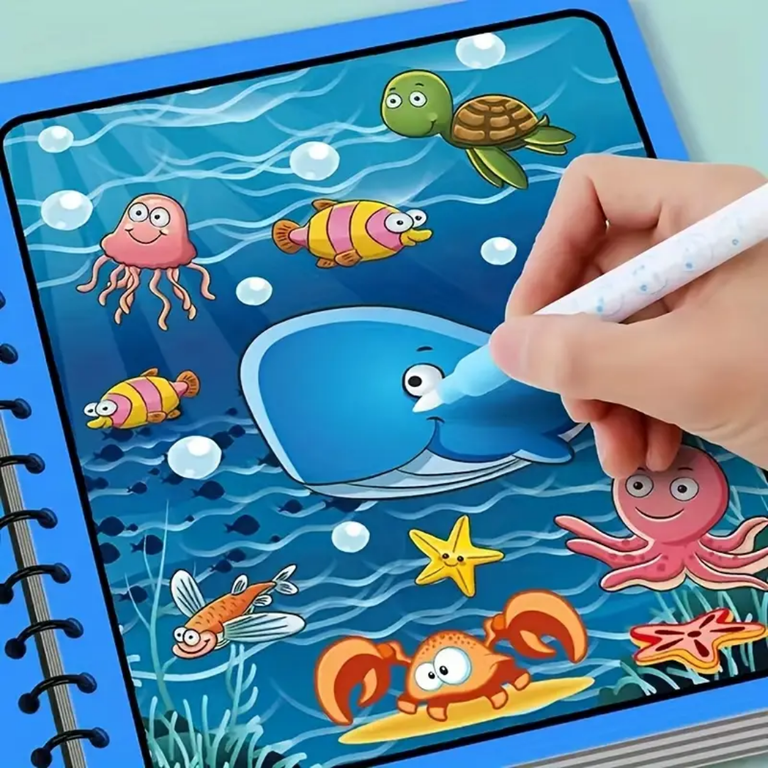 Set de 4 libros Mágicos de Acuarela para Colorear con Agua - Muy Moderna Uruguay