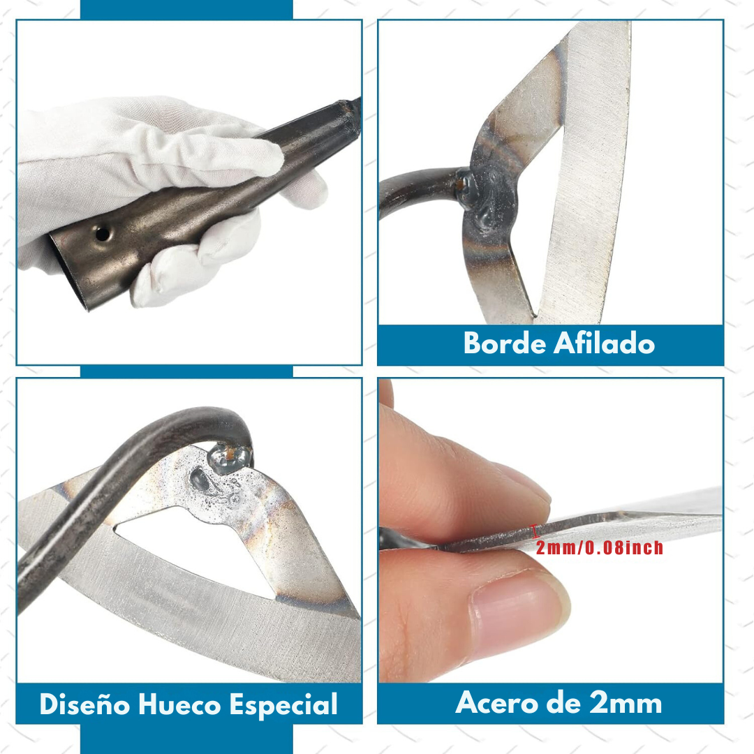 Azada Ergonómica Con Mango de Madera de Haya