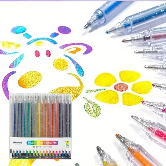 Marcadores Para Niños Dibujo Y Colorear con Glitter x24 - Muy Moderna Uruguay