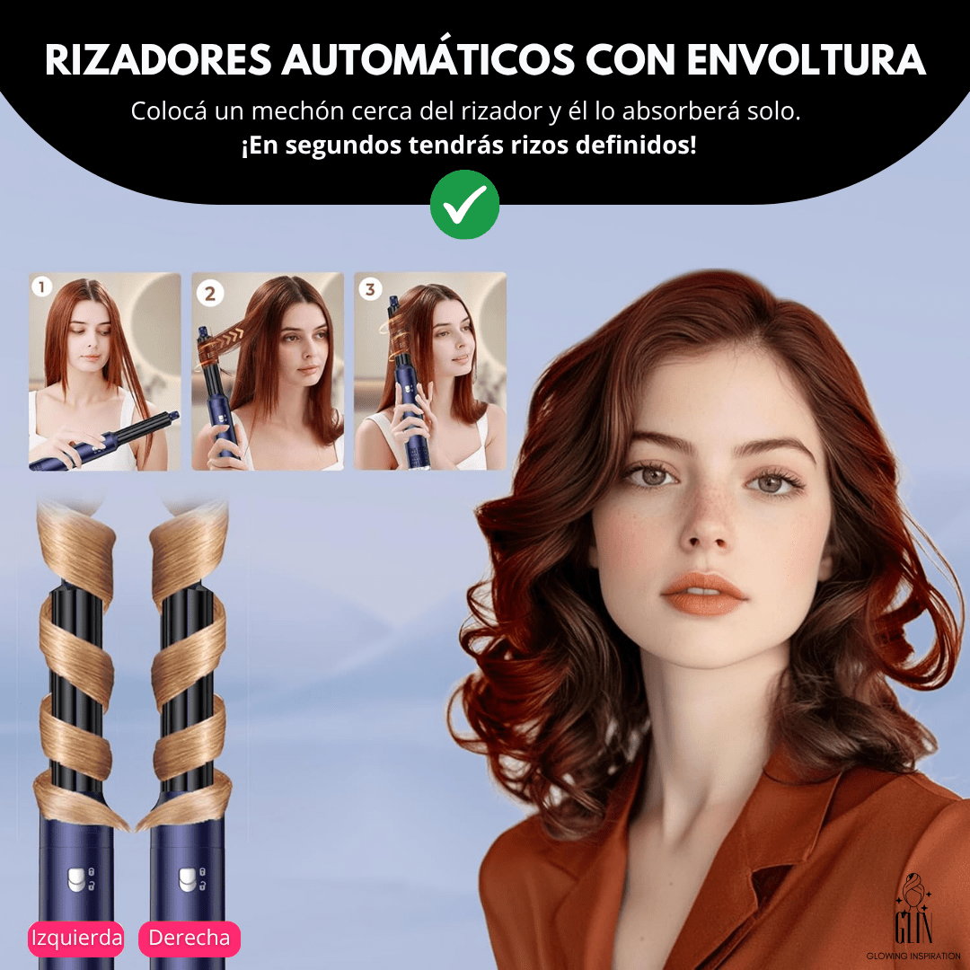 Cepillo Alisador 5 en 1 GLIN™ Airstyler - Muy Moderna Uruguay