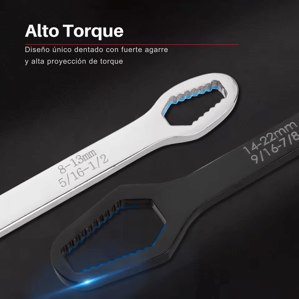 Llave De Torque Doble Universal Adaptable De 8 A 22mm - Muy Moderna Uruguay