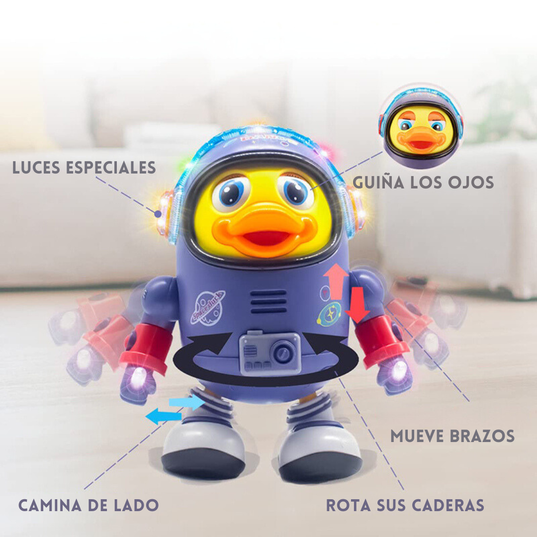 Juguete Interactivo Musical de Pato Astronauta Bailarín