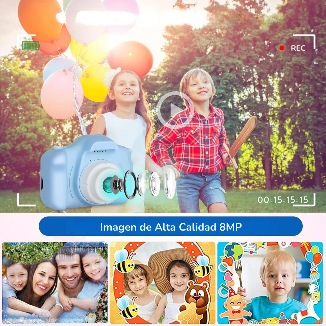 Mini Cámara Digital Para Niños + Tarjeta 32gb - Muy Moderna Uruguay