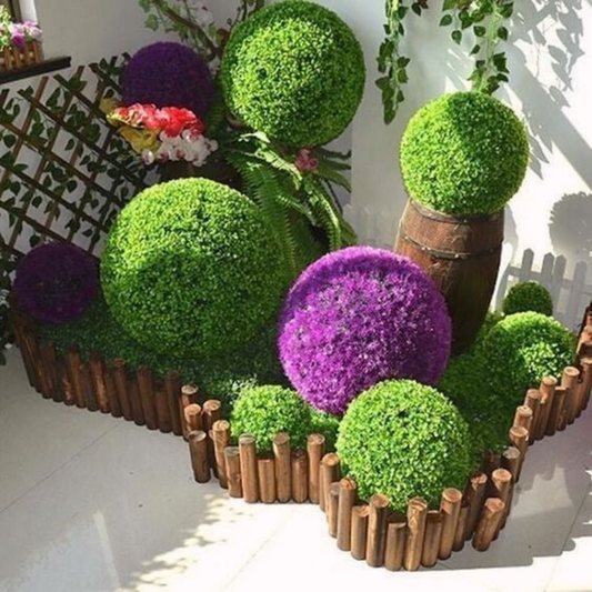 Arbusto Artificial Esfera Topiario - Muy Moderna Uruguay