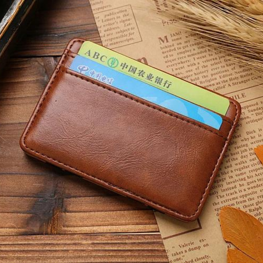 Billetera Mágica Plegable de Cuero PU