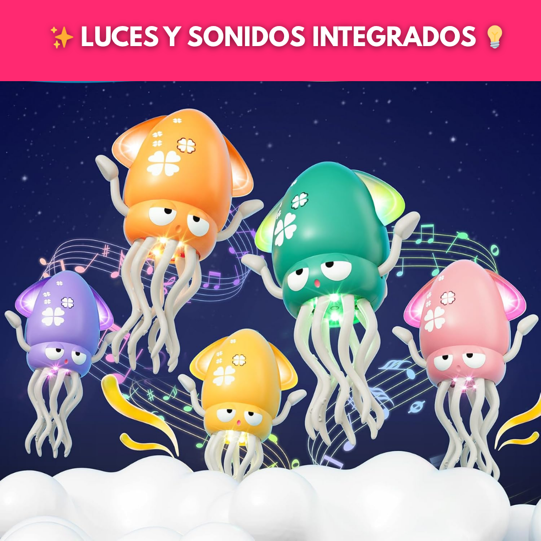 Pulpo Bailarín Eléctrico Recargable Juguete Musical Para Bebés