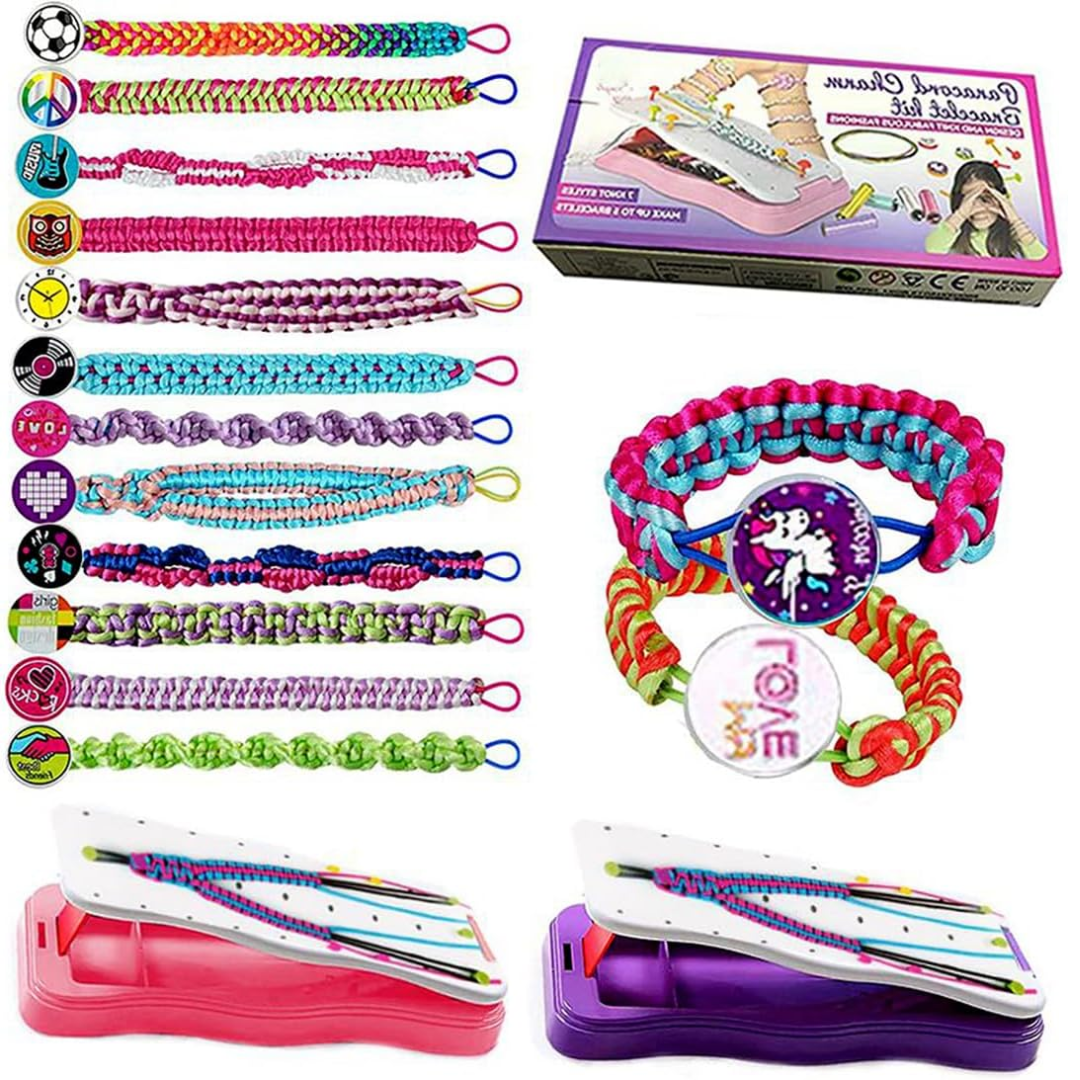 Kit Para Crear Pulseras de Hilo con Telar y Accesorios para Niños