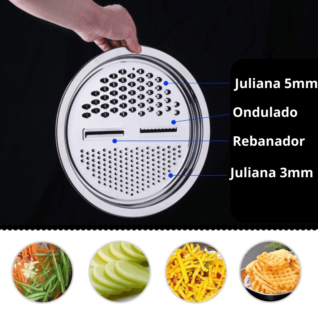 Set 3 en 1 Bowl Con Colador y Rallador en Acero Inoxidable - Muy Moderna Uruguay