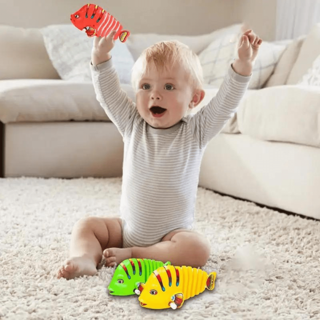 Set de 3 Peces De Juguete Animados Con Movimiento Mecánico - Muy Moderna Uruguay