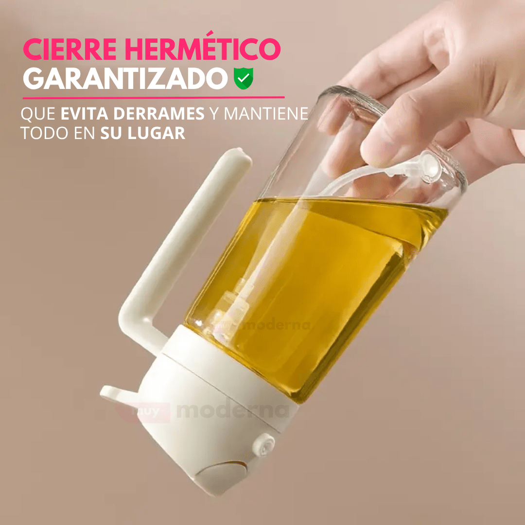 Rociador De Aceite 2 En 1 de Vidrio - Muy Moderna Uruguay