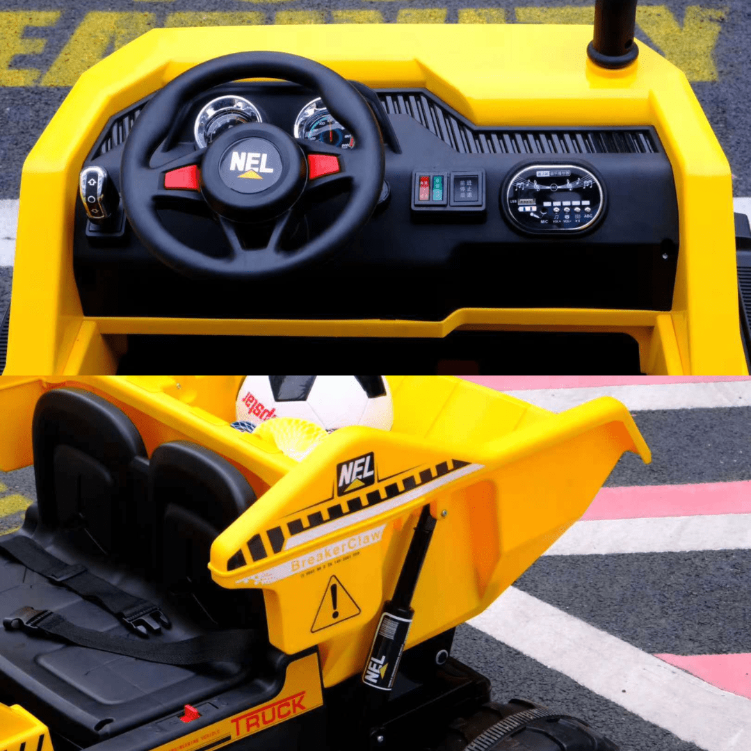 Camión Volquete Eléctrico Infantil 12V 4x4 Con Descarga - Muy Moderna Uruguay