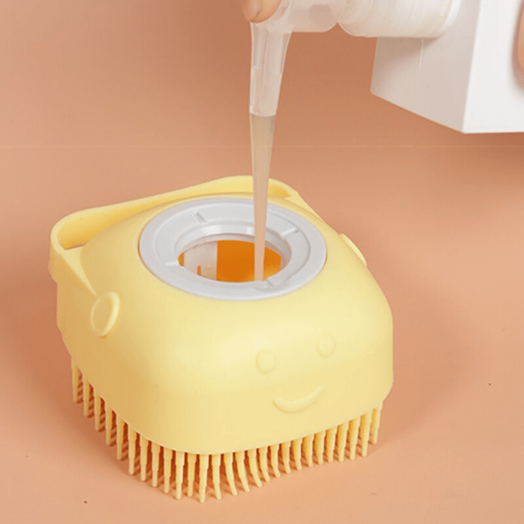 Cepillo para Bañar Mascotas con Dispensador de Jabón - Muy Moderna Uruguay