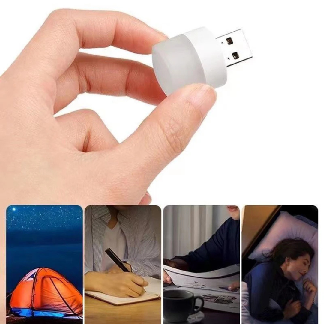 Set de 10 Mini Luz Nocturna USB Luz Cálida y Fría