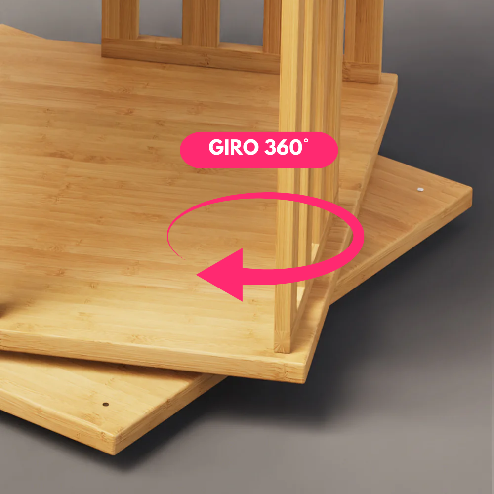 Estanteria de Bambu Giratoria