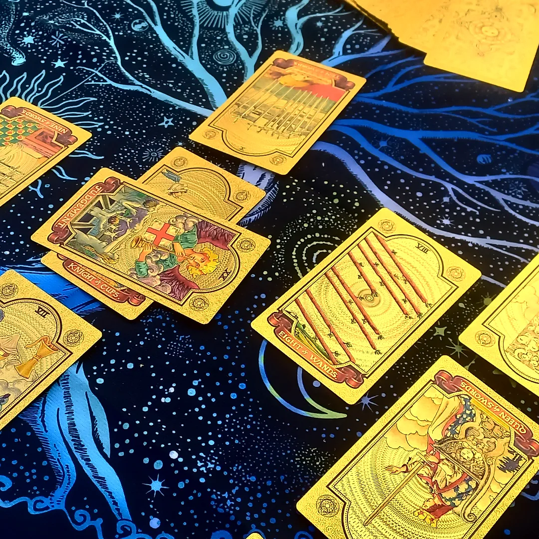 Mantel de Tarot Astrología, Cartas Oráculo