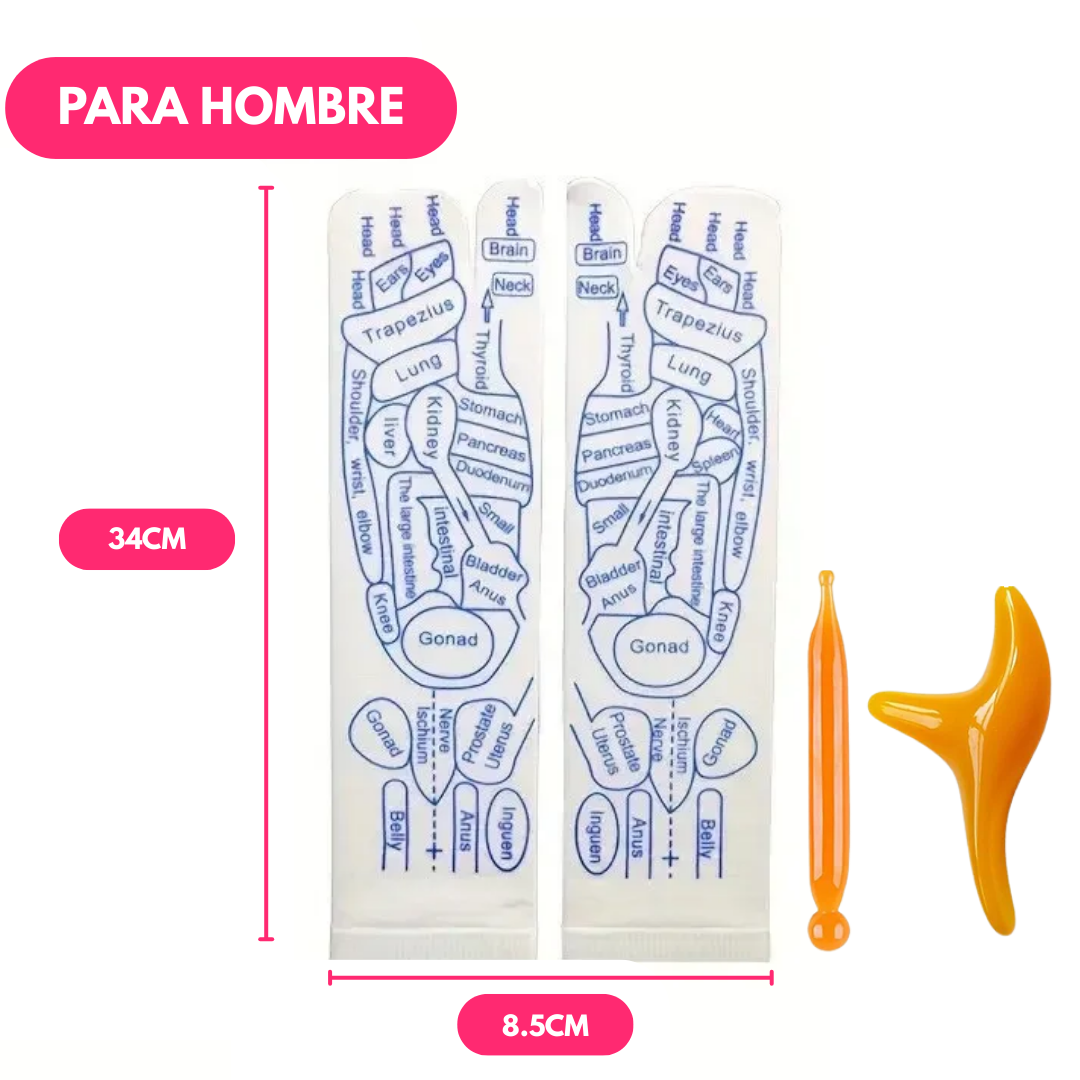 Medias de Reflexología y Acupresión para Masaje de Pies