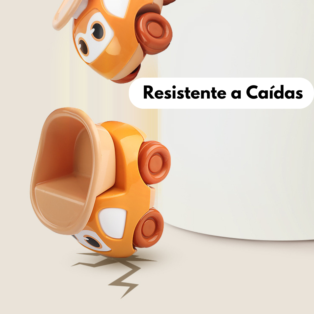 Set De 4 Autitos Animados A Fricción