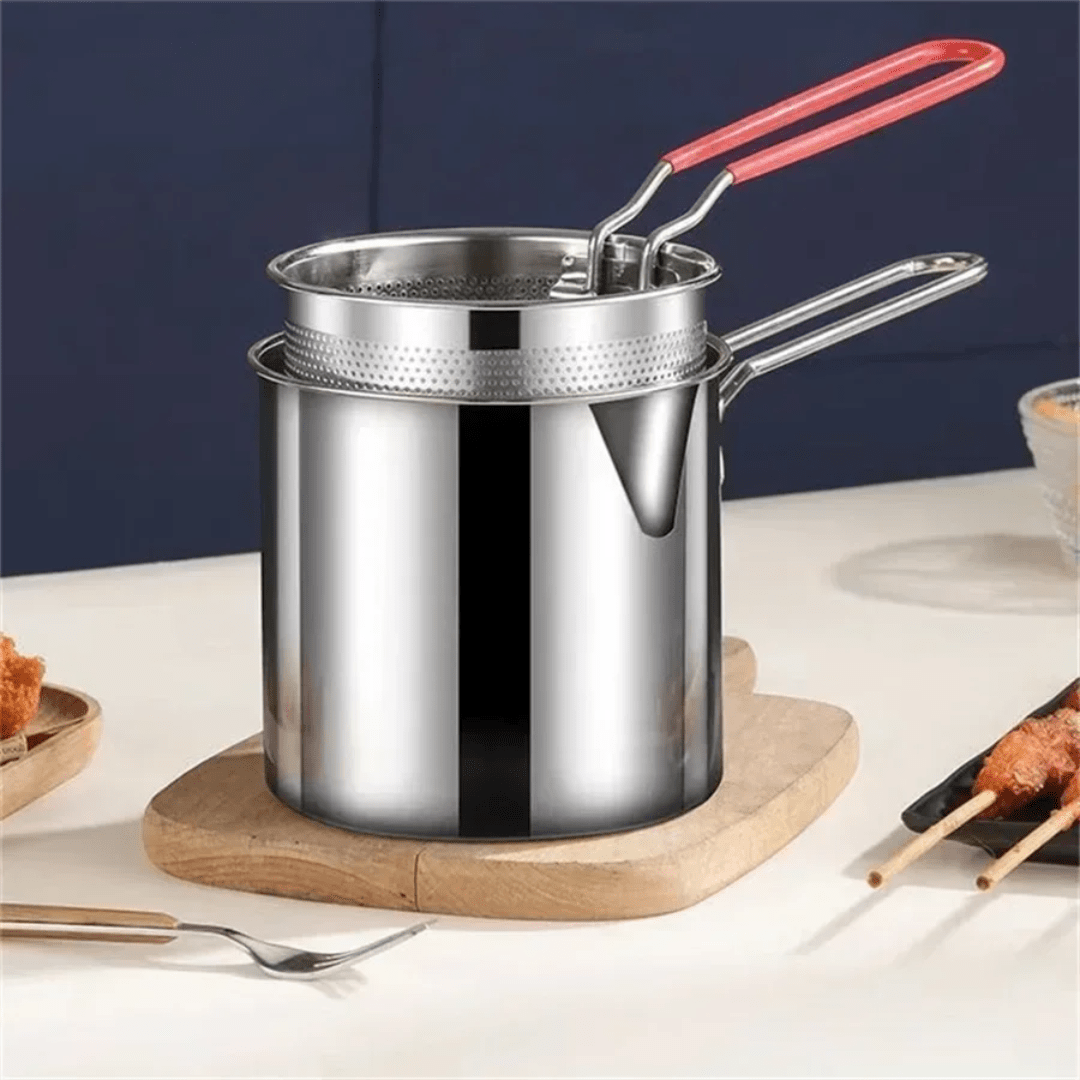 Mini Olla Freidora de Acero Inoxidable - Muy Moderna Uruguay