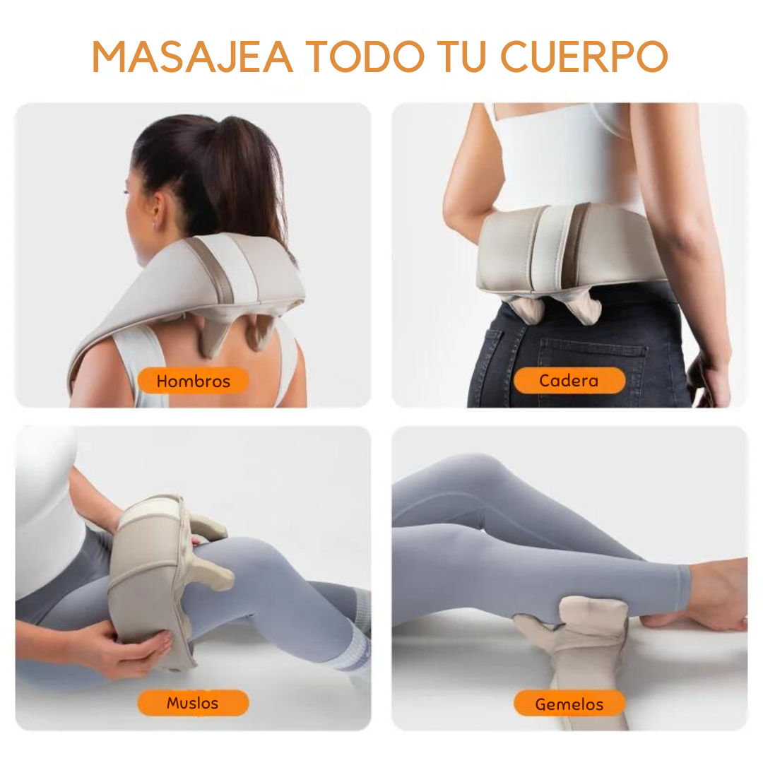 Masajeador 6D para Cuello y Hombros Recargable