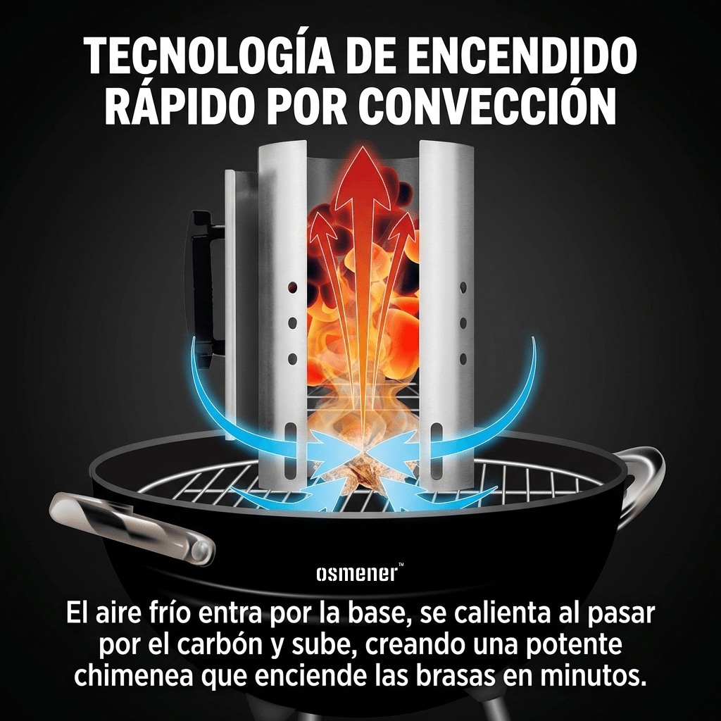 Encendedor De Carbón Grande Para Parrilla Osmener - Muy Moderna Uruguay
