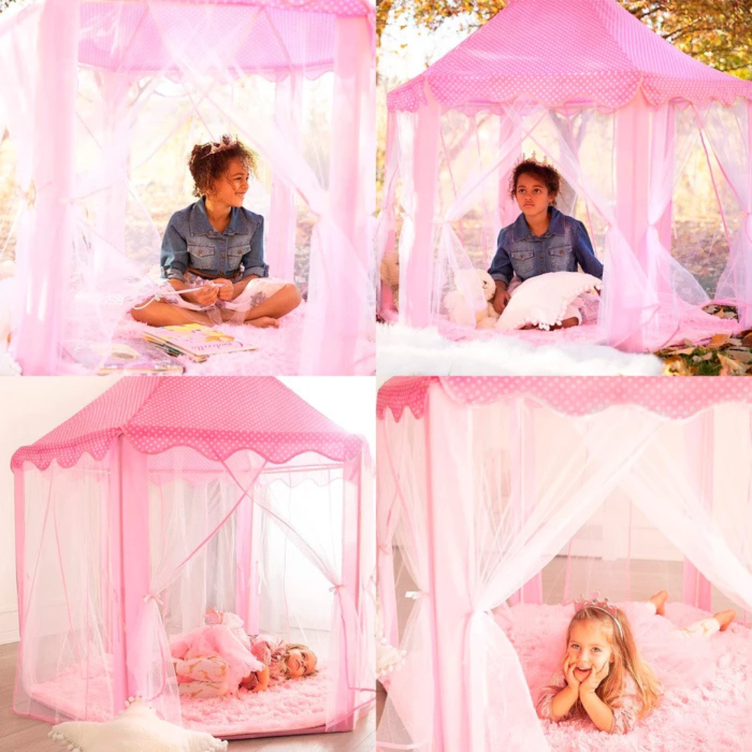 Carpa Castillo de Princesa Fácil de Montar para Niños